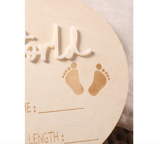 Newborn Baby Wooden Memory  Decoration Photography Set